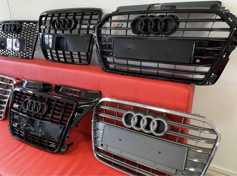 Решетка радиатора Audi A4 A5 А6 A7 А8 Q5 Q3 A3 Q7 A1 А3 RS