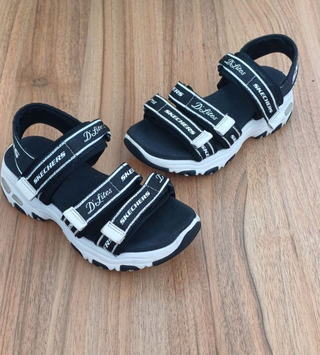 Skechers DLites босоножки дитячі спортивні сандалі Скечерс босоніжки на дівчинку 29-30р