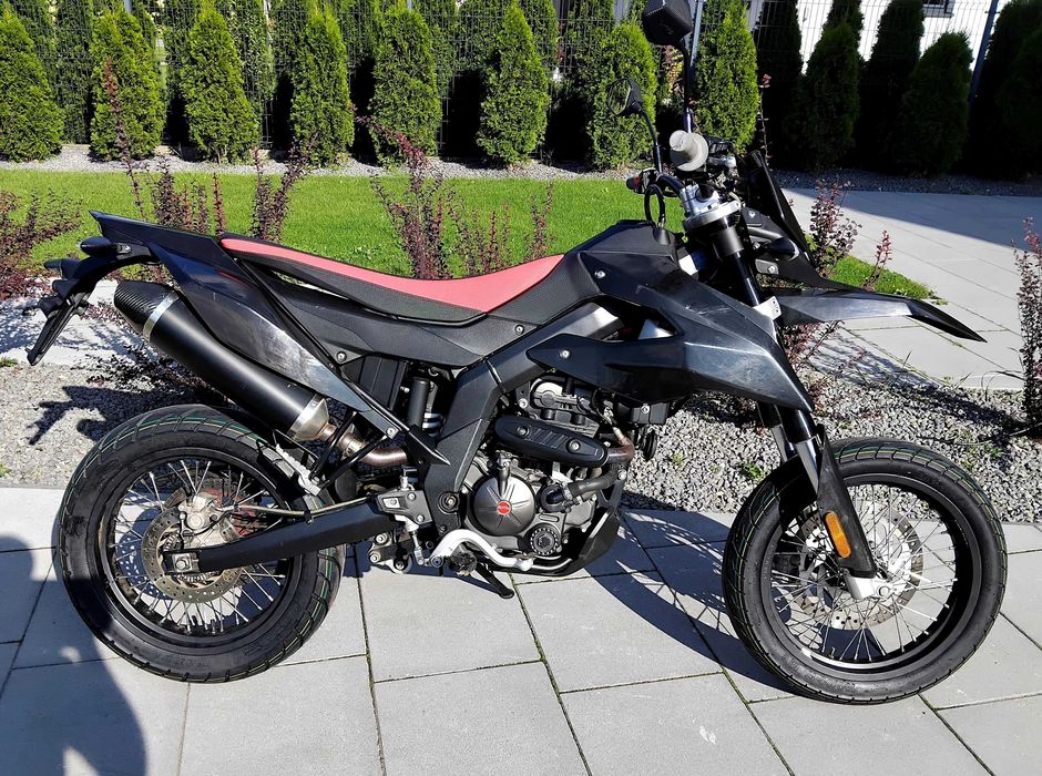 Aprilia SX 125 maj 2024,nowe opony sportowy tłumik, supermoto Kat B
