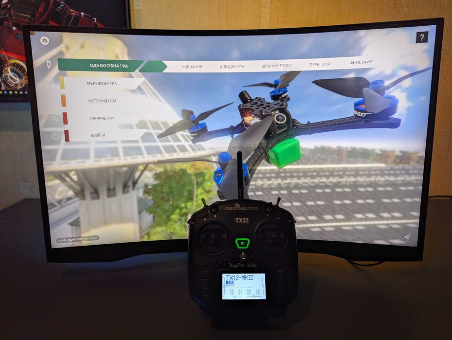 Радіо апаратура RadioMaster TX12 ELRS M2 з аккумулятором