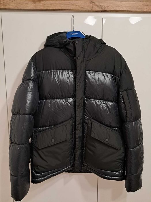 Kurtka meska czarna kaptur S.Oliver L