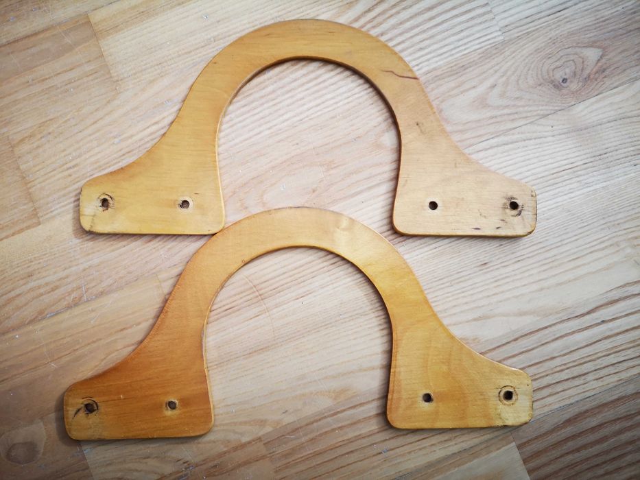 Drewniane uszy do torby