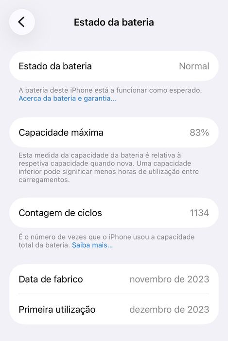 iPhone 15 Pro 256GB Branco Titânio | Impecável + Capas
