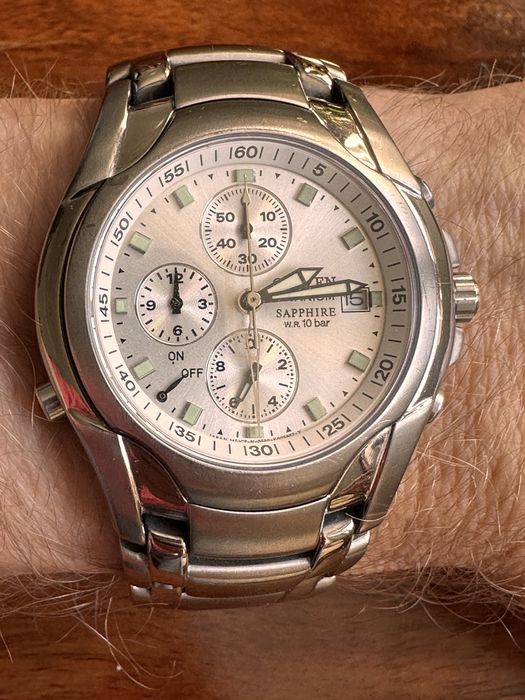 Zegarek tytanowy Citizen Marinaut Chronograph