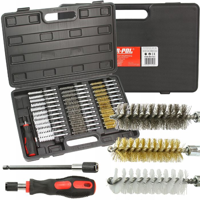 Zestaw Szczotek Szczotki Do Gniazd Wtryskiwaczy Nylon Stal Mosiądz