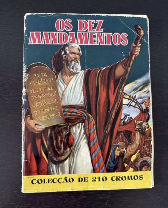 Caderneta de cromos dos anos 60 “Os 10 mandamentos”