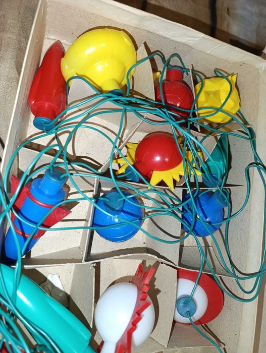 Гирлянда на ёлку из СССР "космос"