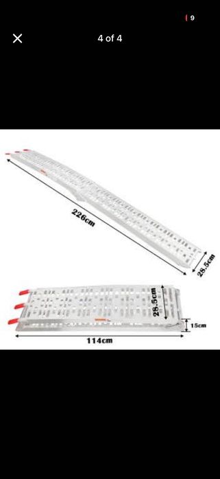 Conjunto de 2 rampas acesso ou carga, dobráveis (320 € no LeroyMerlin)