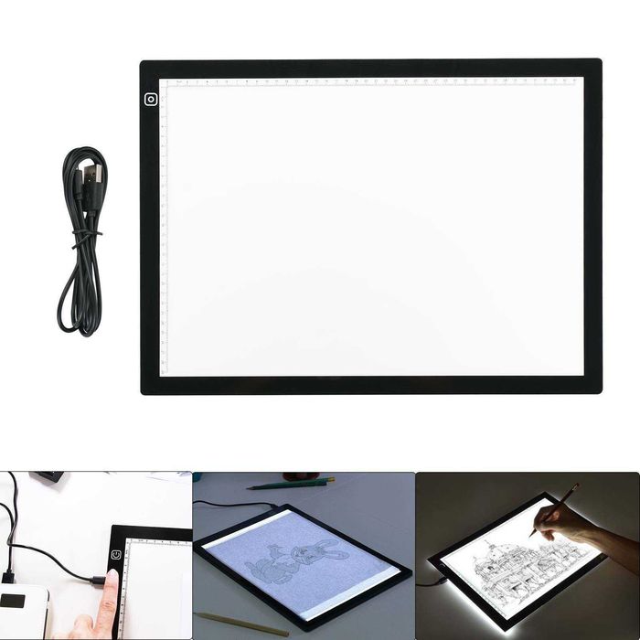 Mesa para desenho ilustração, stencil, tattoo Com luz LED Regulável