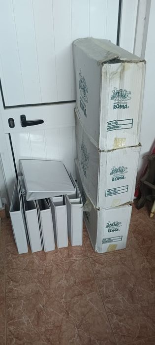 Lote de 48  dossies pastas de arquivo A4 em pvc