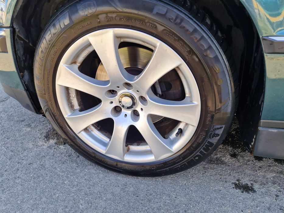 Bmw диски резина R17 стиль 124  5x120 на зимней резине 245 55 17