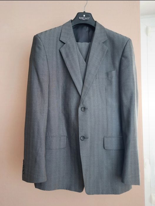 3-częściowy garnitur męski w prążki Dagstój