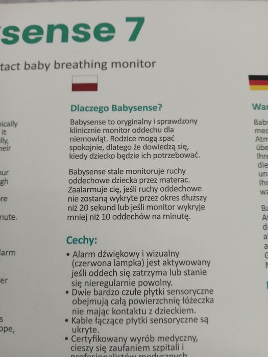 Sprzedam Monitor oddechu  Babysense 7