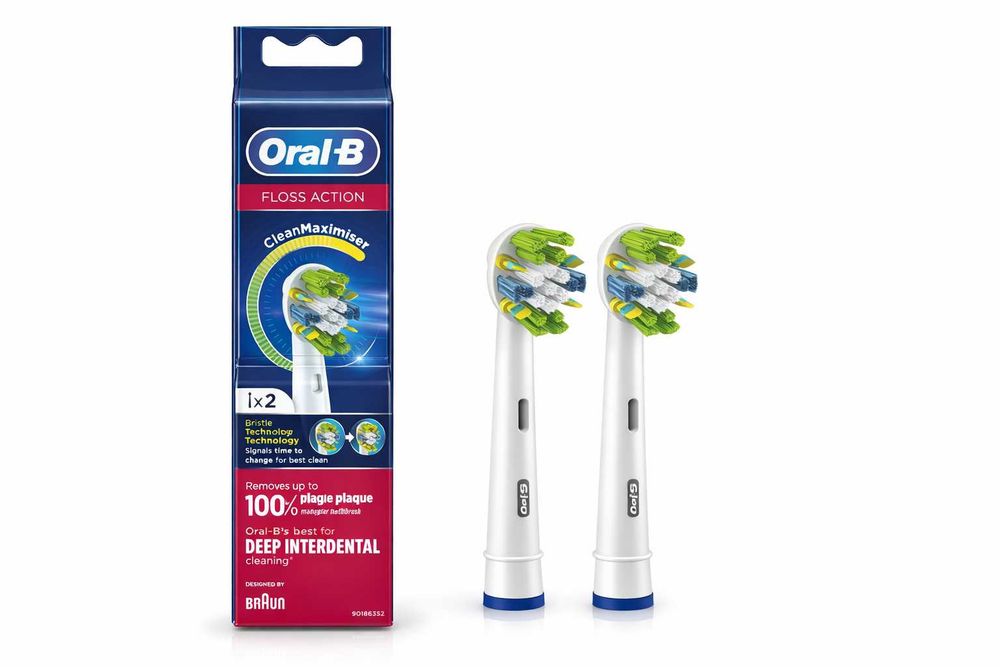 2szt. Końcówki Oral-B Floss Action EB25RB-2, OPAKOWANIE BULK, ORYGINAŁ