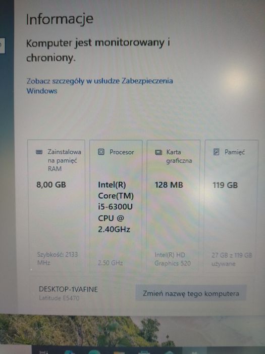 Ultrabook Dell Intel Core i5 V Pro.