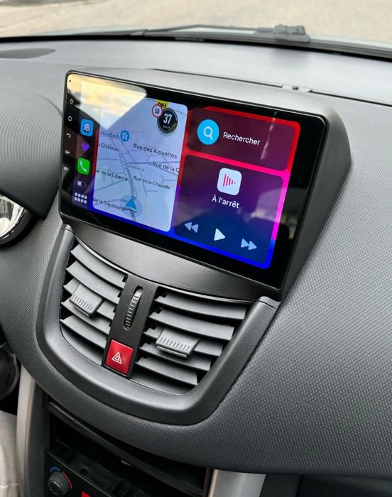 Rádio 9" android Peugeot 206+ e 207 de 2006 a 2015 CARPLAY GPS Novo