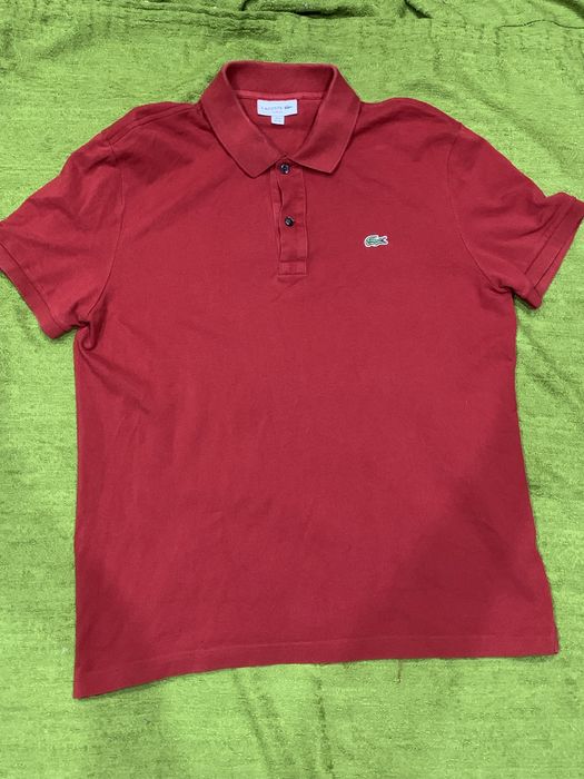 Поло Lacoste Slim Fit Piqué (Червоне)