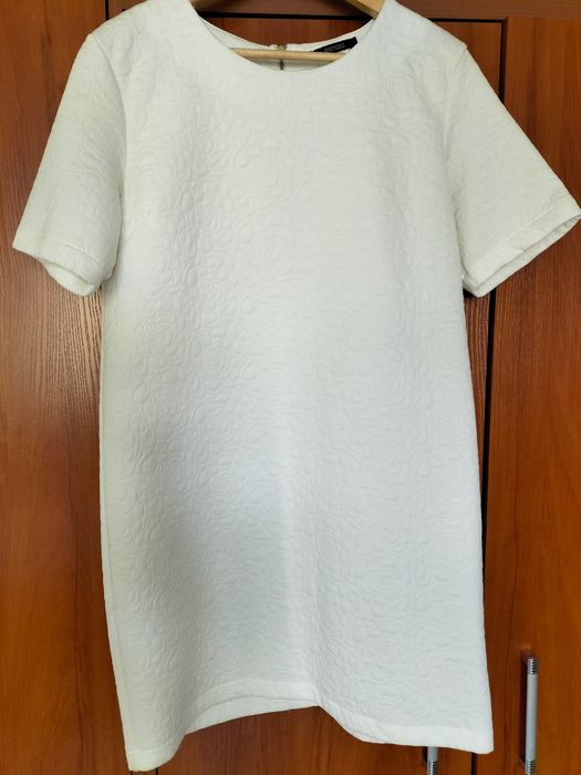 Biała sukienka/tunika, rozmiar M