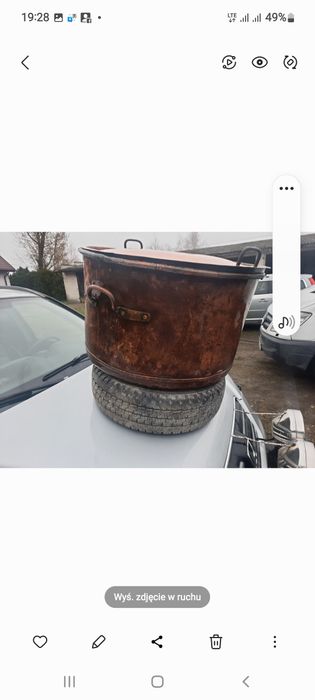 Miedziany kocioł na wodę 270 l 18 wiek