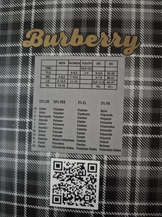 Skarpety BURBERRY 6 szt