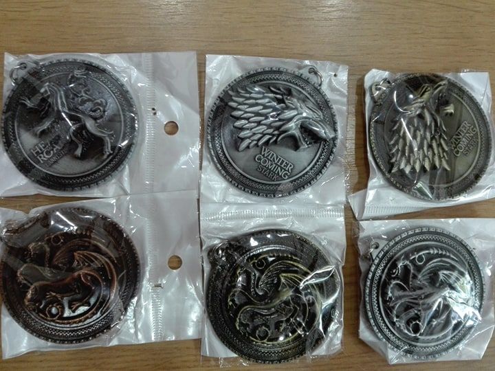 Porta chaves metal Guerra dos Tronos - vários modelos