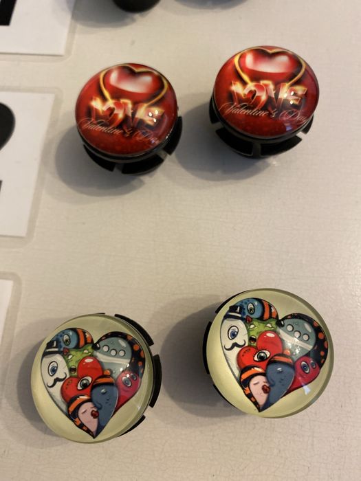 Komplet Guzików do torebki oBag ml moonlight serca serduszka 2 sztuki