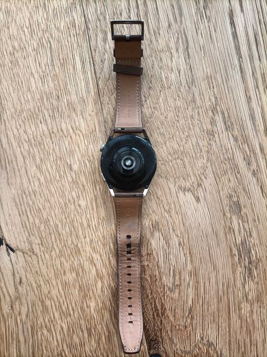 Huawei Watch GT 3 Classic 46mm - Bracelete Pele Castanha + Caixa