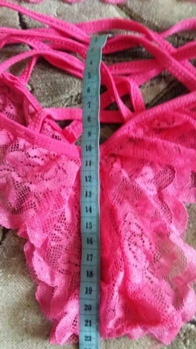 Кружевное белье р.40 xs топ,трусики комплект черный розовый