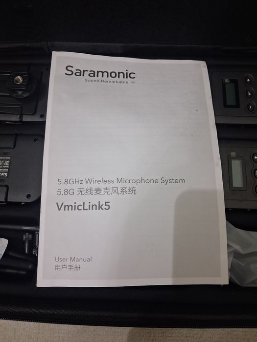 Sistema de Microfone Sem Fios Saramonic VmicLink5