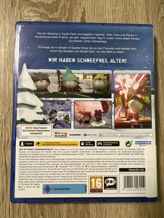 #1983 south park snow day gra ps5 playstation