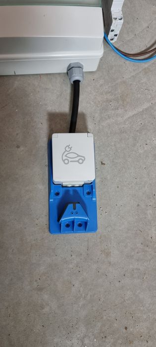 Quadro eletrico tomada carregamento carro eletrico contador