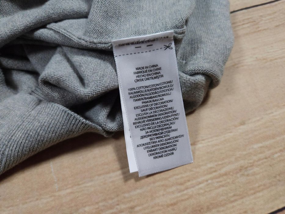 POLO RALPH LAUREN Sweter Slim Fit Pima Cotton Męski Logo r. XXL