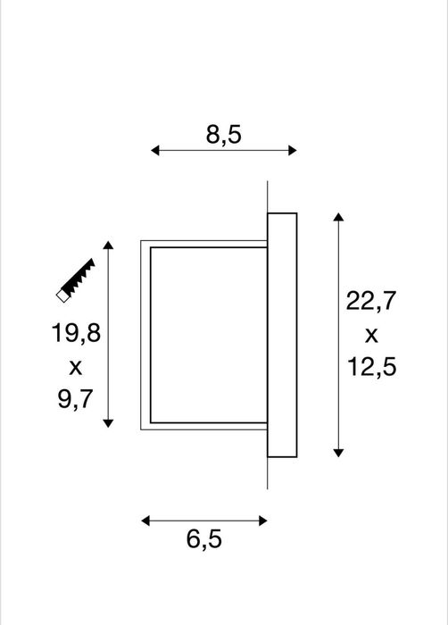 Kinkiet ogrodowy SLV BRACK DOWNUNDER E14 40 W 5 sztuk
