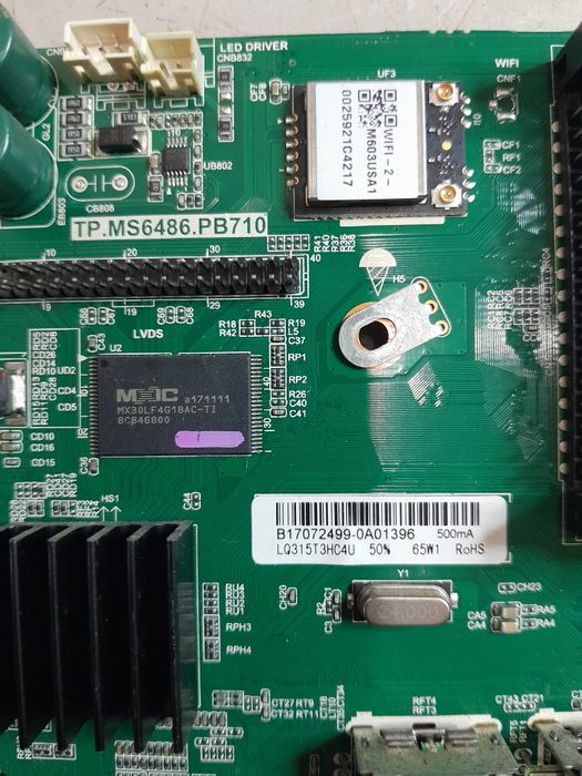 Placa principal TP.MS6486.PB710 de TV Blaupunkt modelo 32/138m