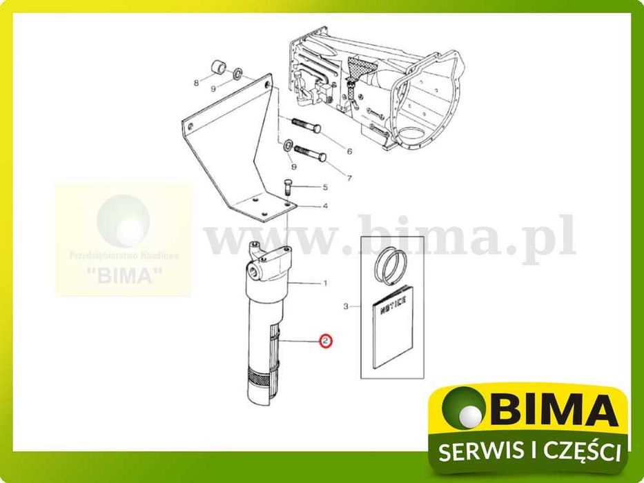 Filtr hydraulik ORYGINAŁ AGCO Massey Ferguson1 3060~6180~3085~4265~626