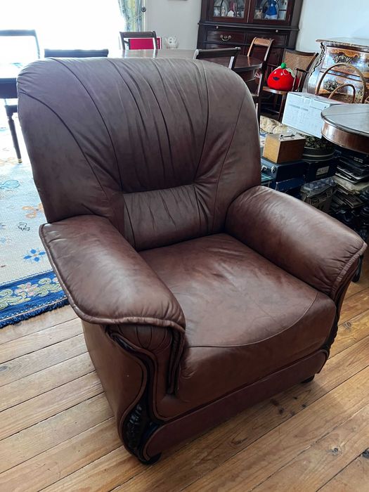 Sofá Cama de 3 lugares e 2 Cadeirões