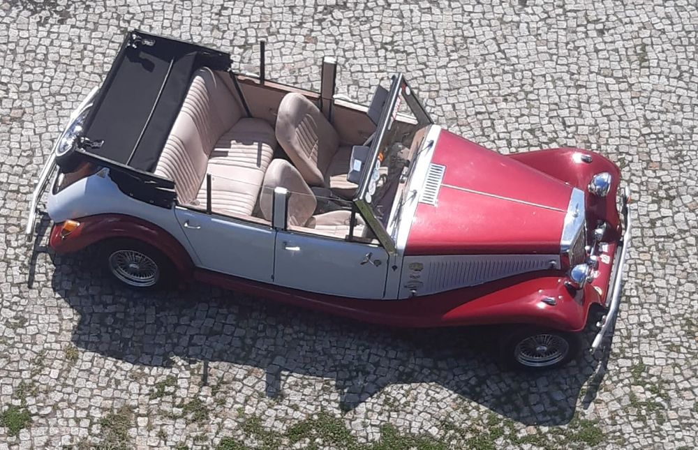Auto kabriolet retro do ślubu