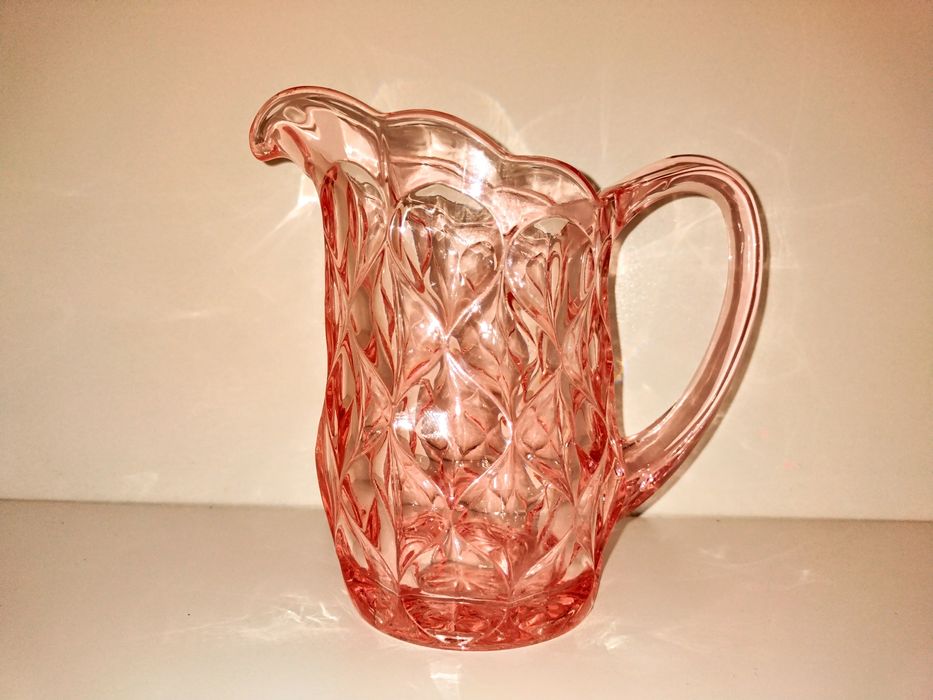 Dzbanek Mlecznik Art - Deco łososiowy