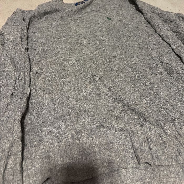 Sweterek ralph lauren szary