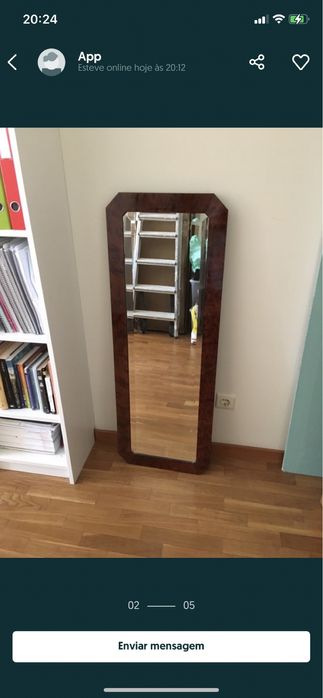 Espelho novo castanho