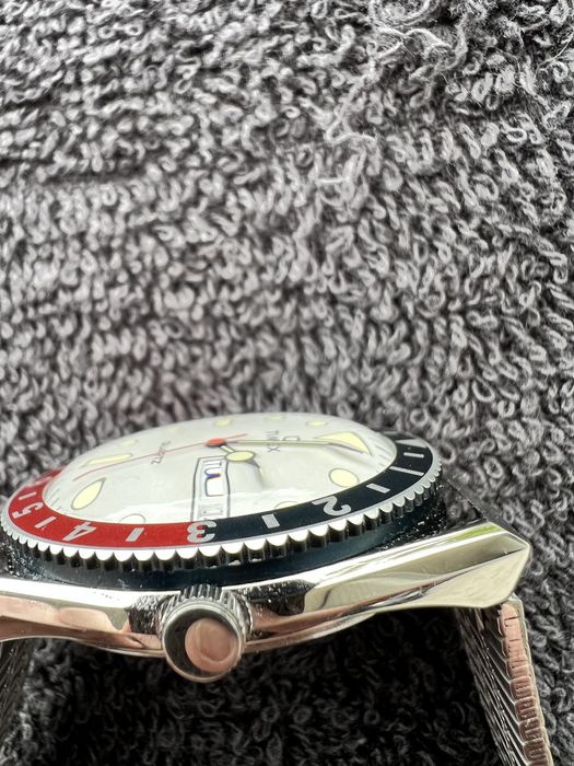 Timex Q Hydromod, White Pepsi, super stan, olej, zamiany