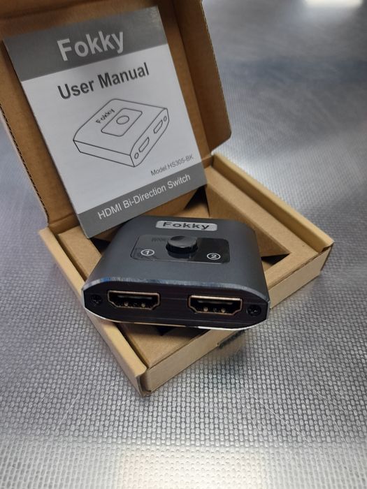 Світч Fokky HDMI Switcher 2.0 (HS305-BK)