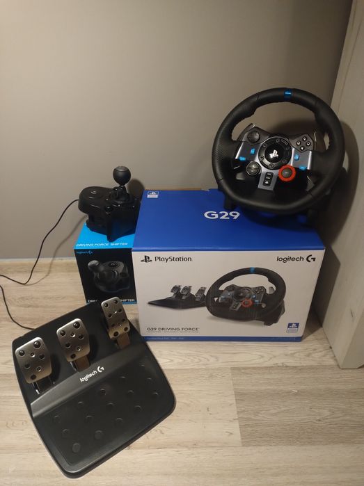 Kierownica Logitech G29 + skrzynia biegów – stan idealny. PC/PS4