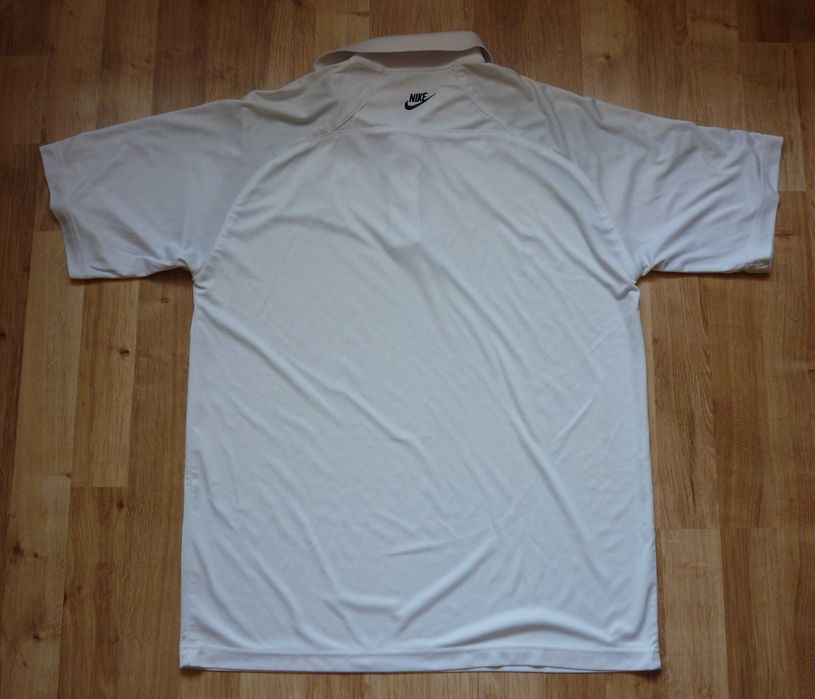 Piękna męska koszulka polo NIKE rozmiar L biała