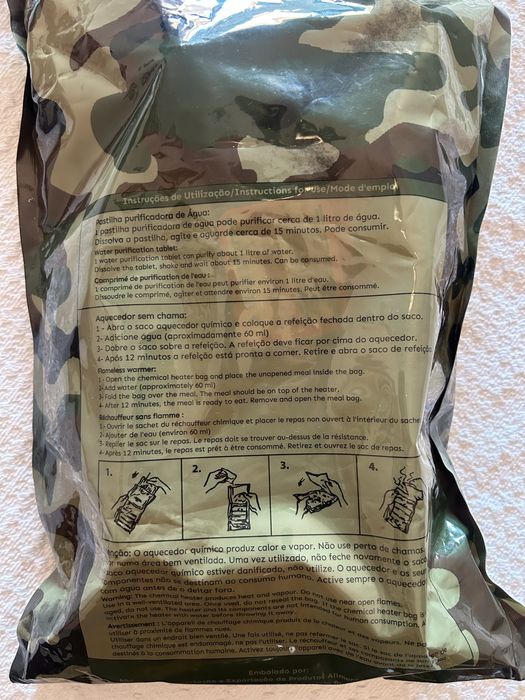 Ração de Combate Exército Português MRE