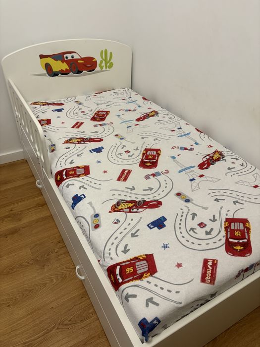 Łóżko dzieciece Cars Meblik + materac stan bdb
