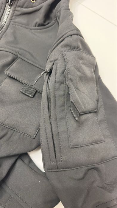 Casaco Softshell Preto Airsoft