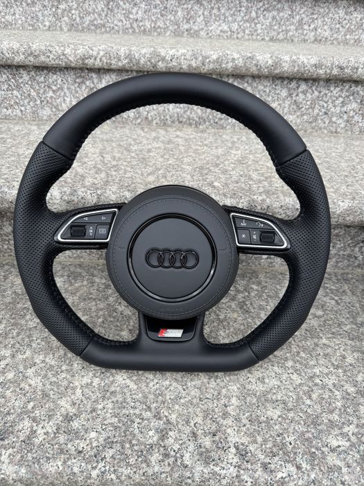 Kierownica Ścięta S-line A6 C7 A7 komplet poduszka a4 b8 A5 A3 8V