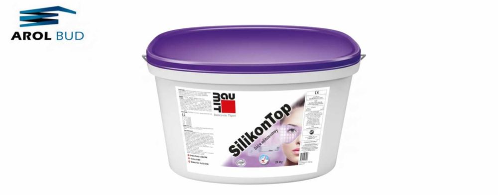 Tynk silikonowy Baumit kolor biały 0019 SilikonTop