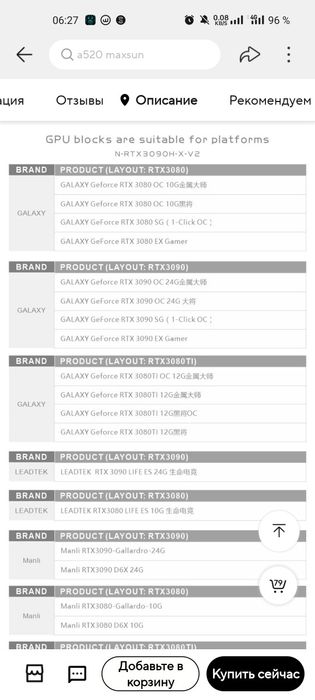 Продам водоблок на видеокарту 3080/3090/3080 ti